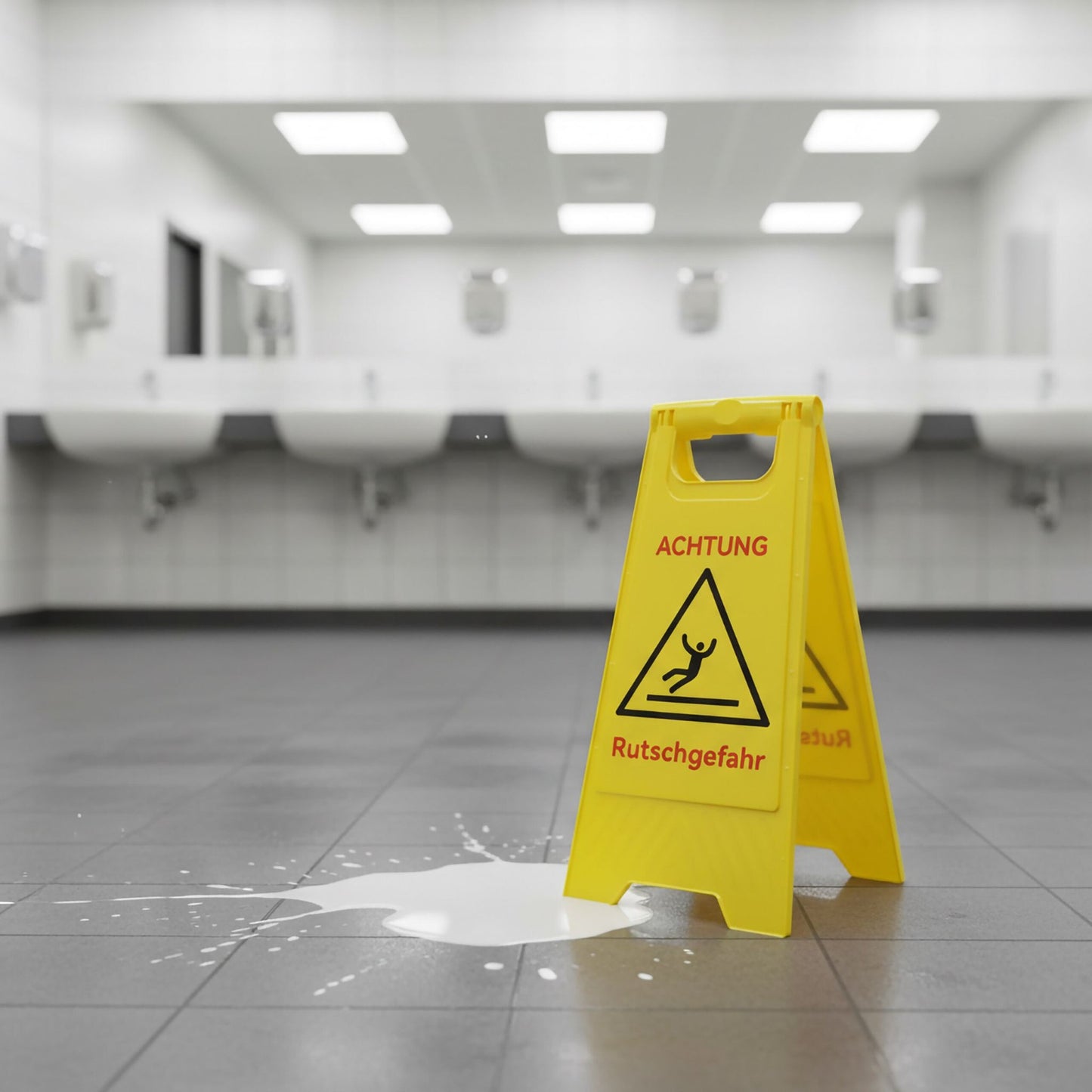 Caution: Slippery Floor Signs, Set of 3