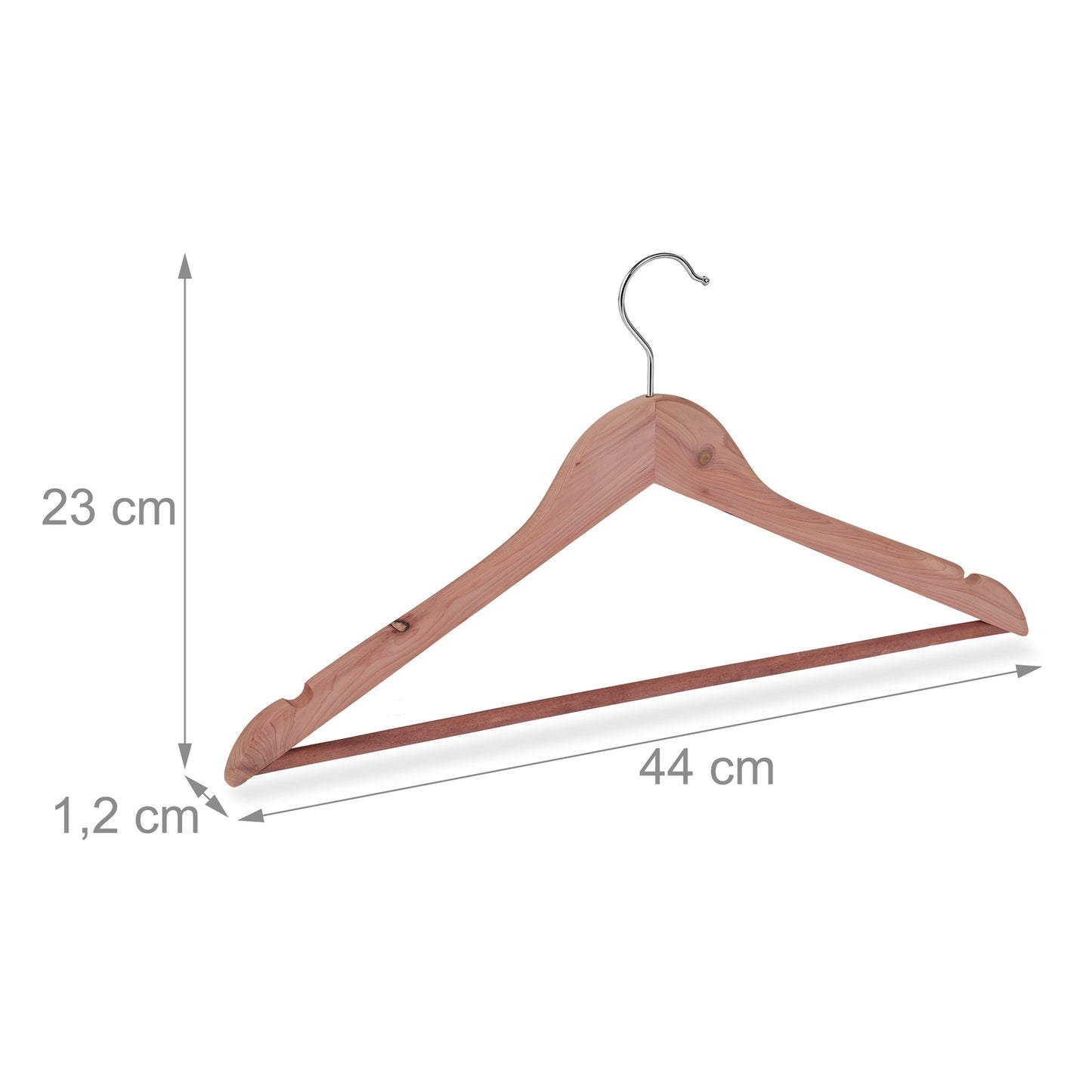 Cedarwood Coat Hangers Set of 6