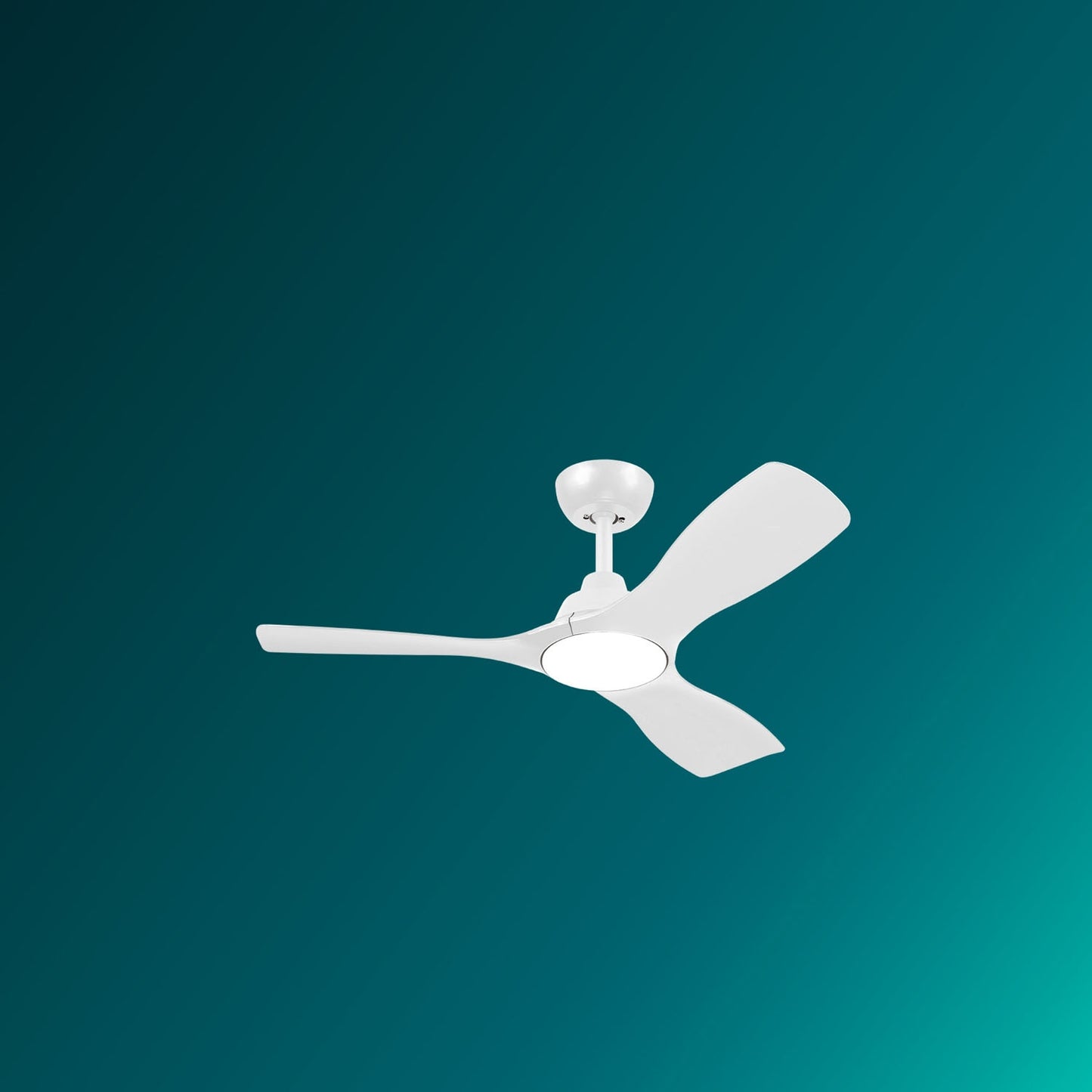 Ceiling Fan Light, Adjustable White LED, Ø106 cm, Remote-Controlled