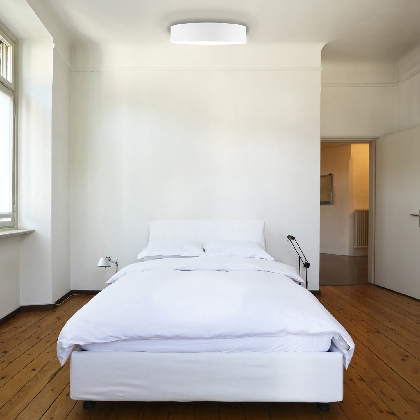 Ceiling lamp Textile Ø50cm White