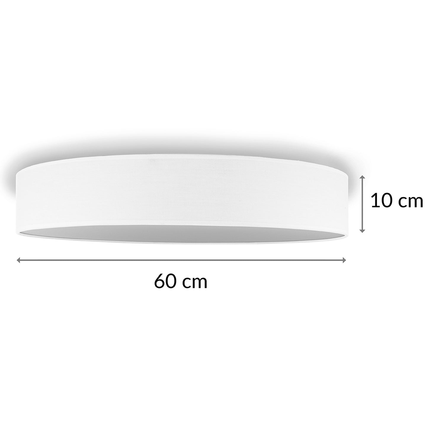 Ceiling lamp Textile Ø60cm White