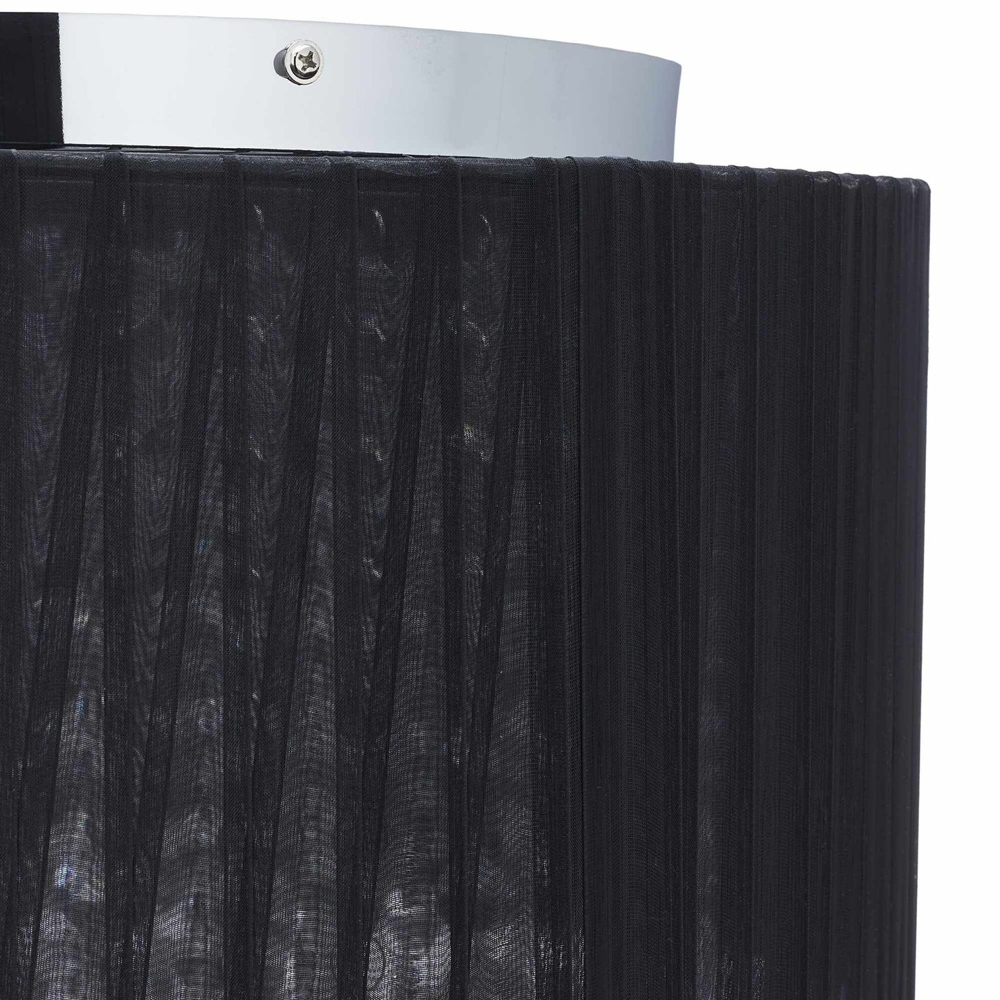 Ceiling lamp organza crystal black