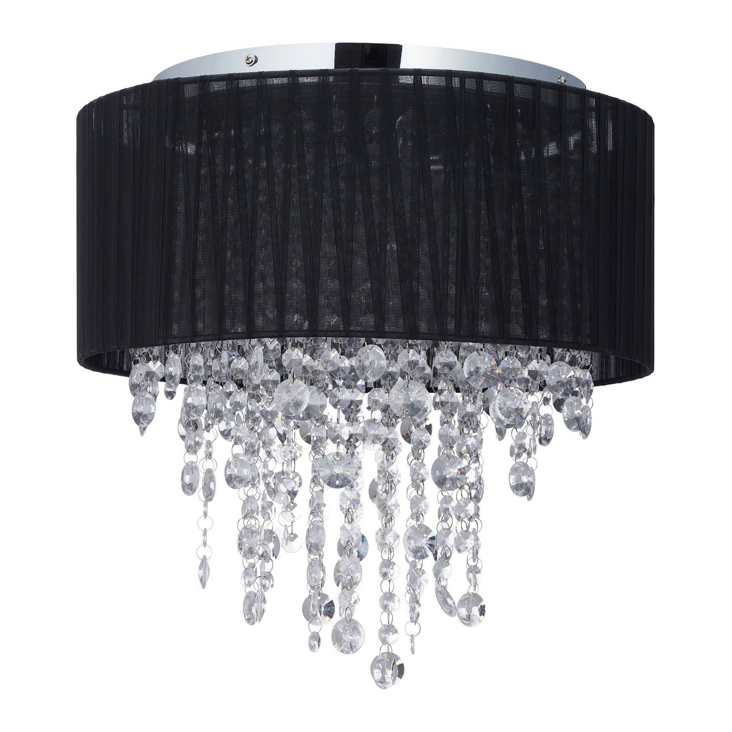 Ceiling lamp organza crystal black
