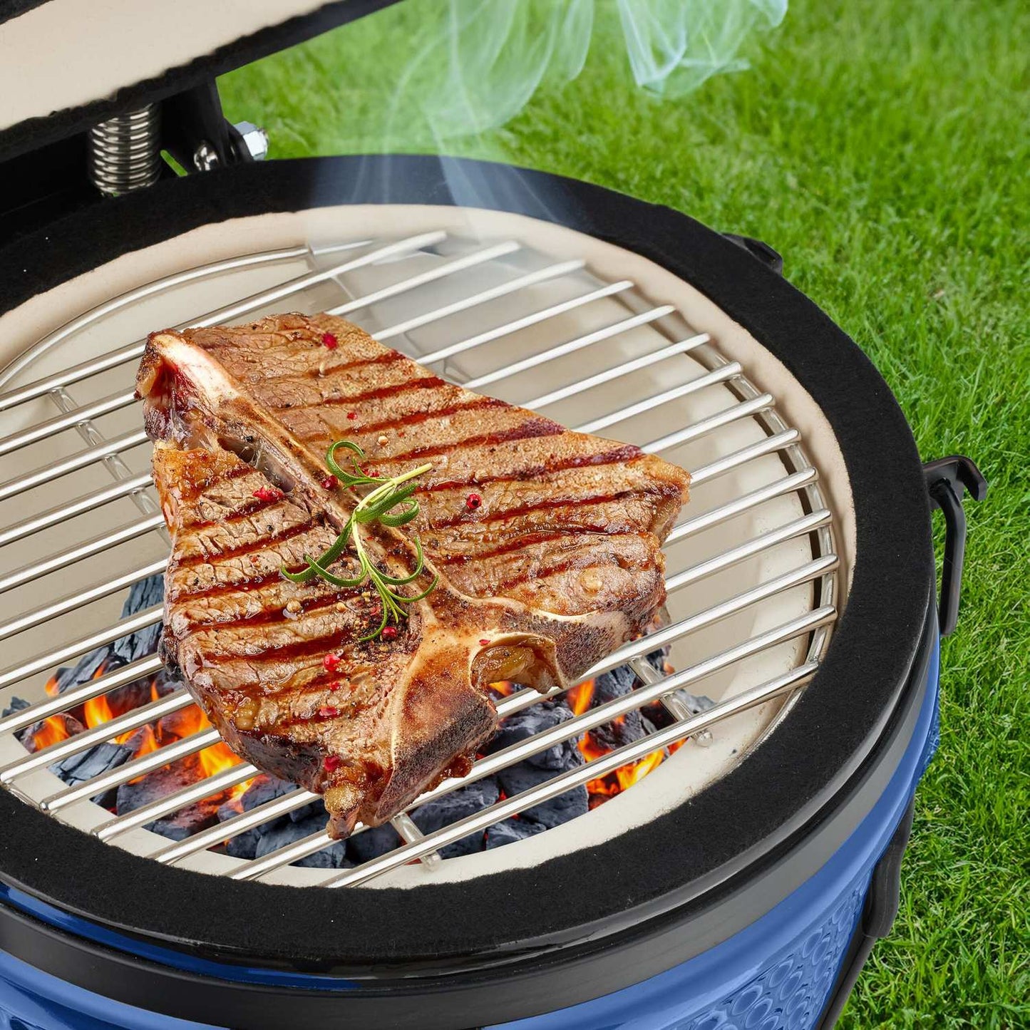 Ceramic Kamado Grill – Versatile for Grilling & Baking