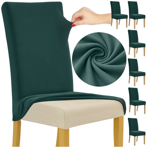 Chair Covers, 6-Pack, Bottle Green