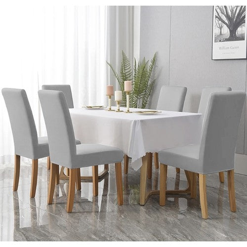 Chair cover - gray velvet Ruhhy 22979