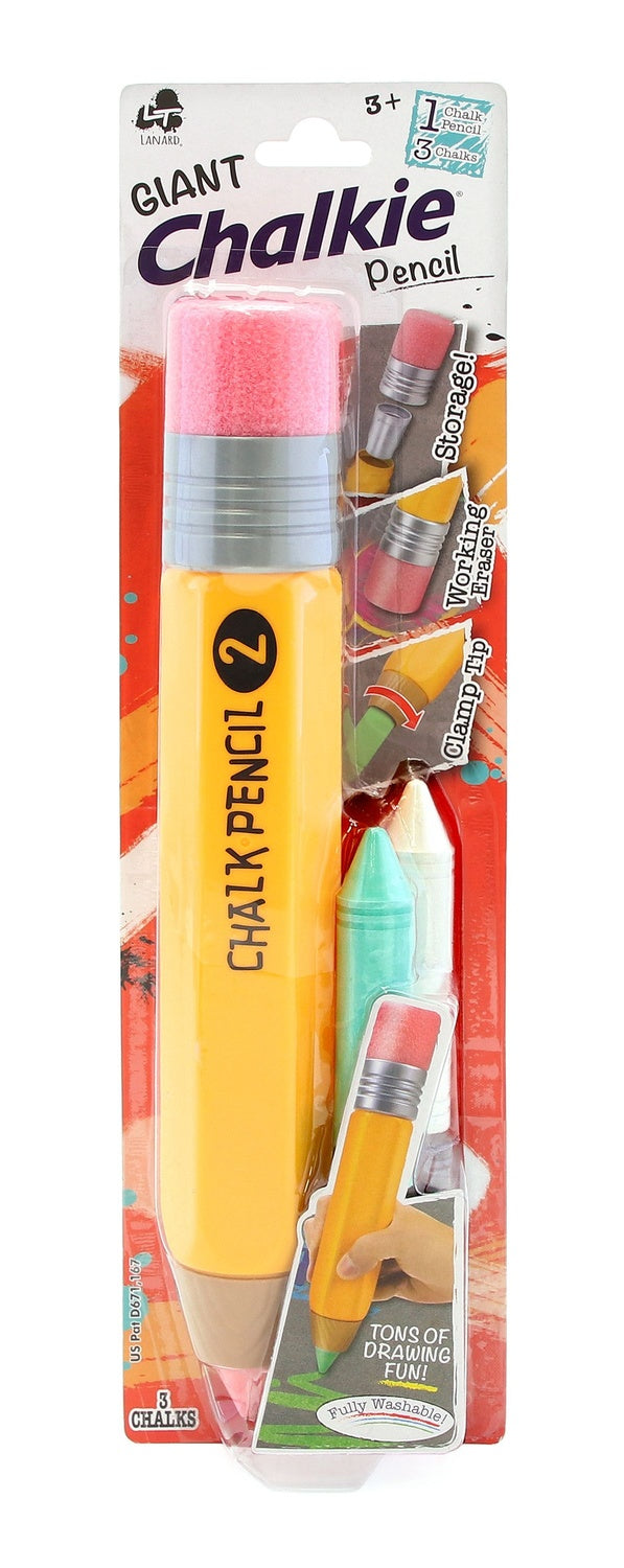 Chalkie Chalk Giant Pencil With 3 Chalks