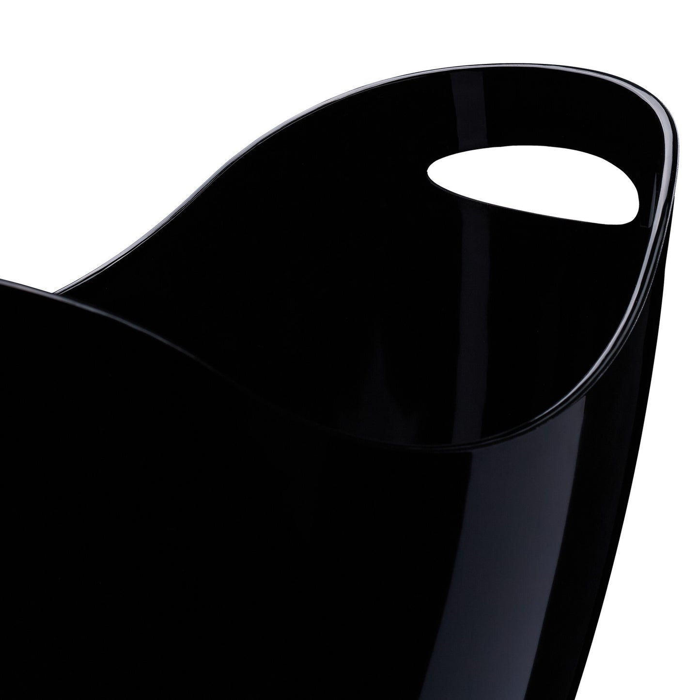 Champagne Ice Bucket, 8L Black, with Handles