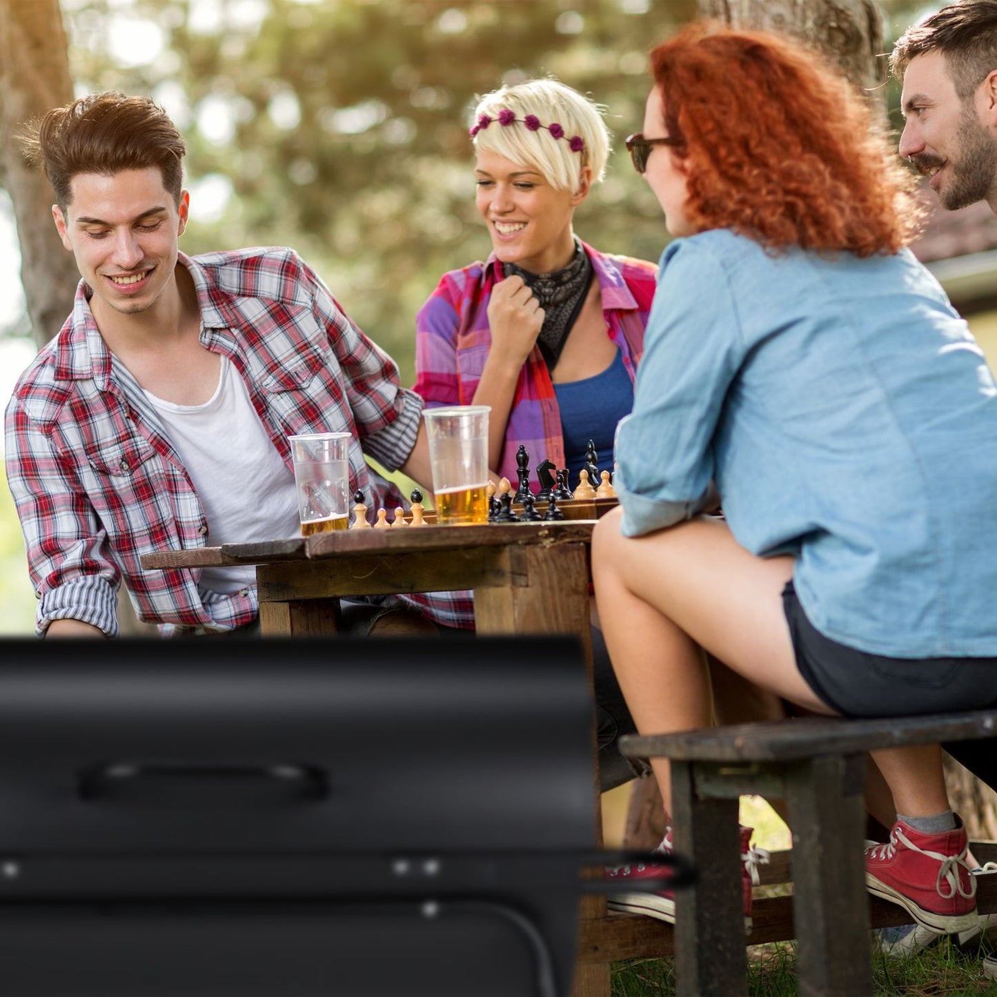 Charcoal Grill with Lid