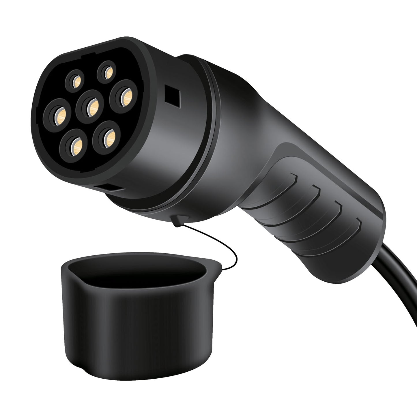 Charging cable Electric car Type 2 3-phase 20A 11kW 7.5m