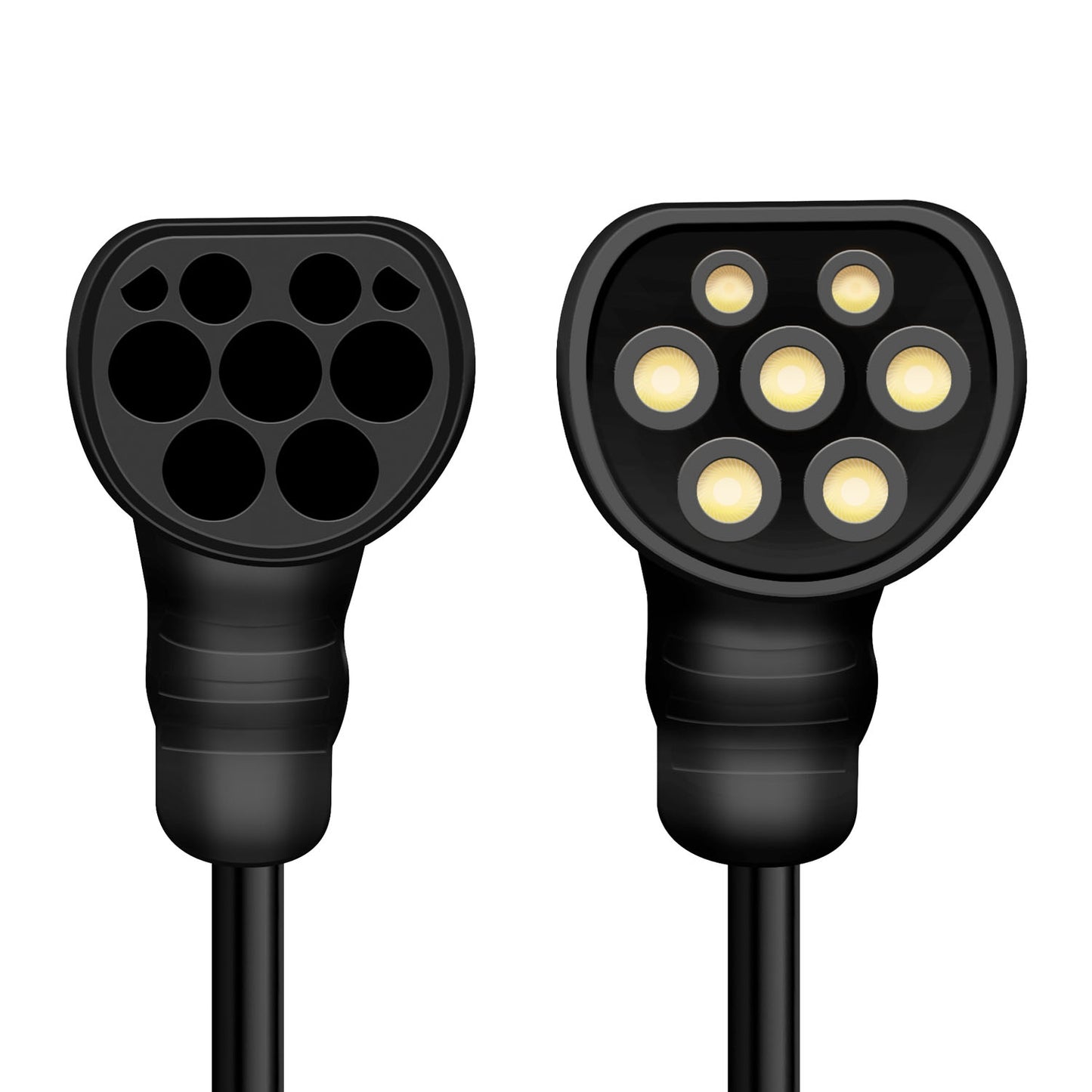 Charging cable Electric car Type 2 3-phase 32A 22kW 5m