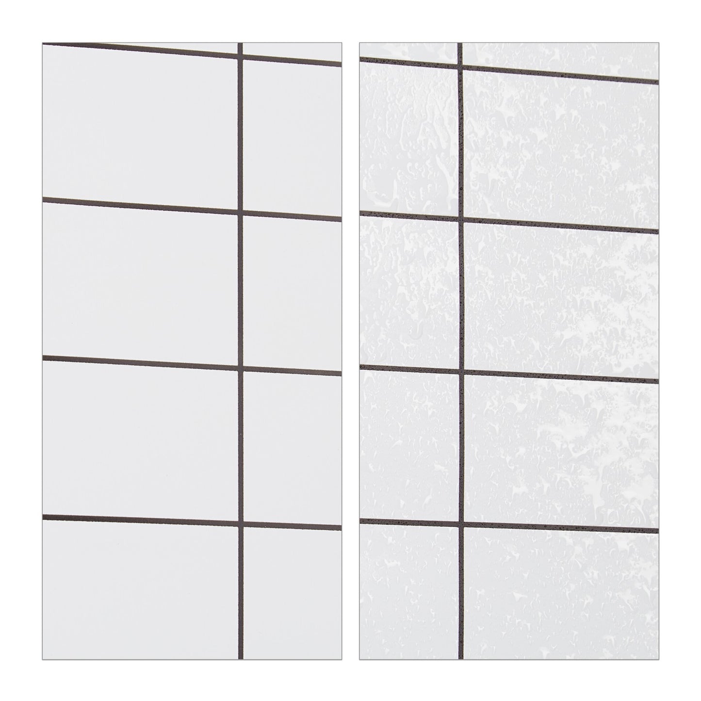 Checkered shower curtain