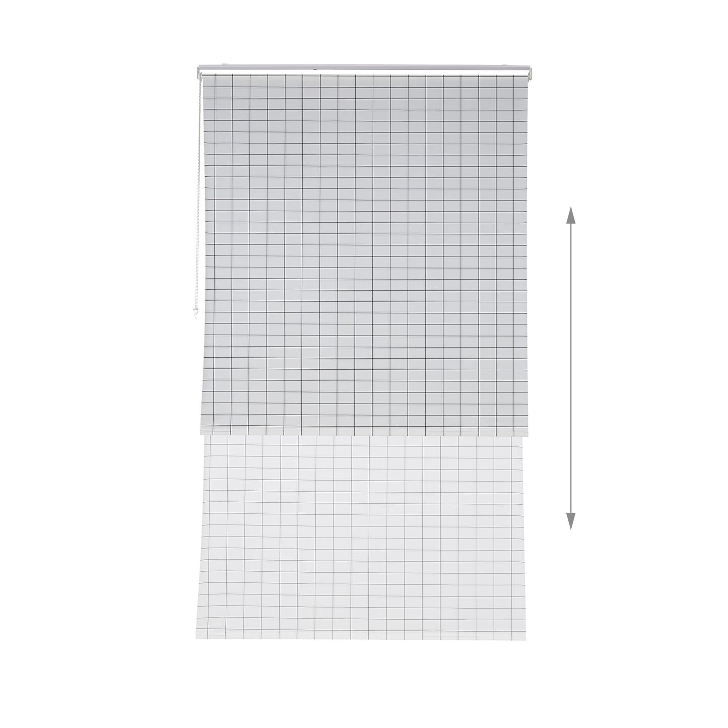Checkered shower curtain