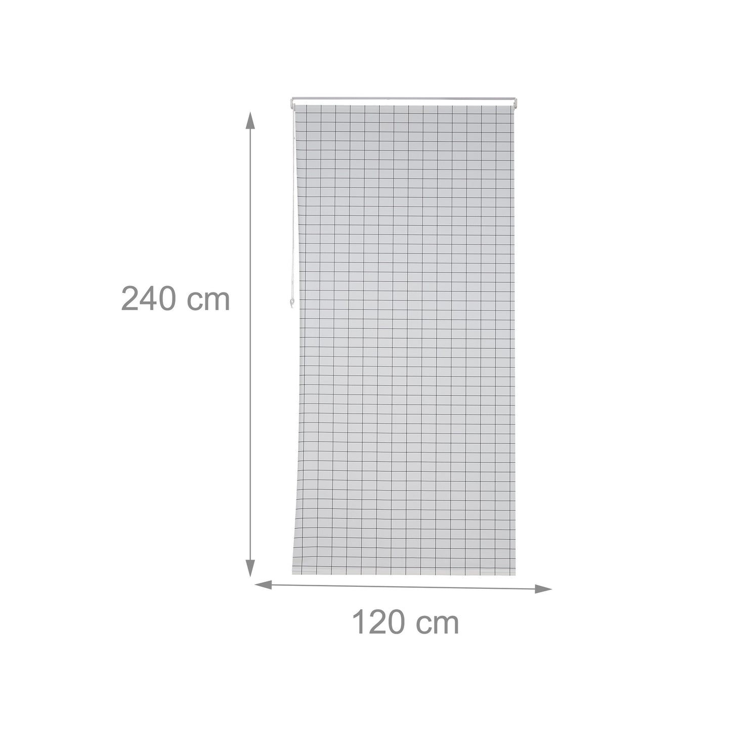 Checkered shower curtain