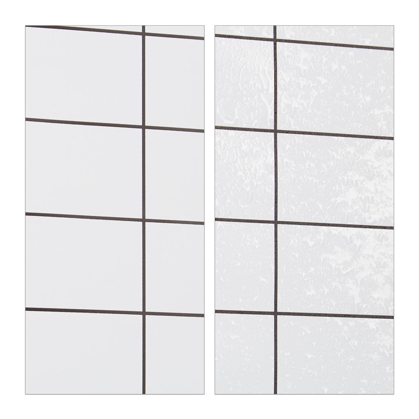 Checkered shower curtain