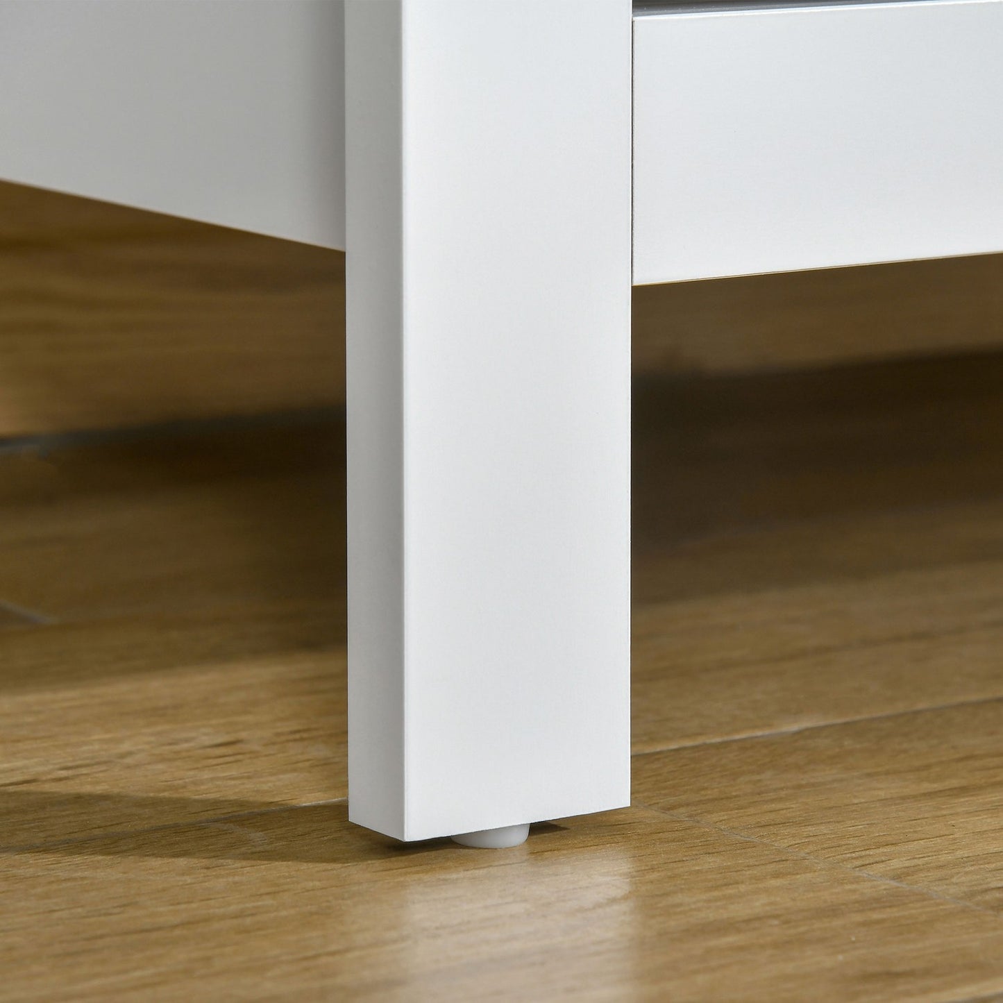 White dresser with 5 drawers, anti-tilt, 79x39.5x80.5 cm