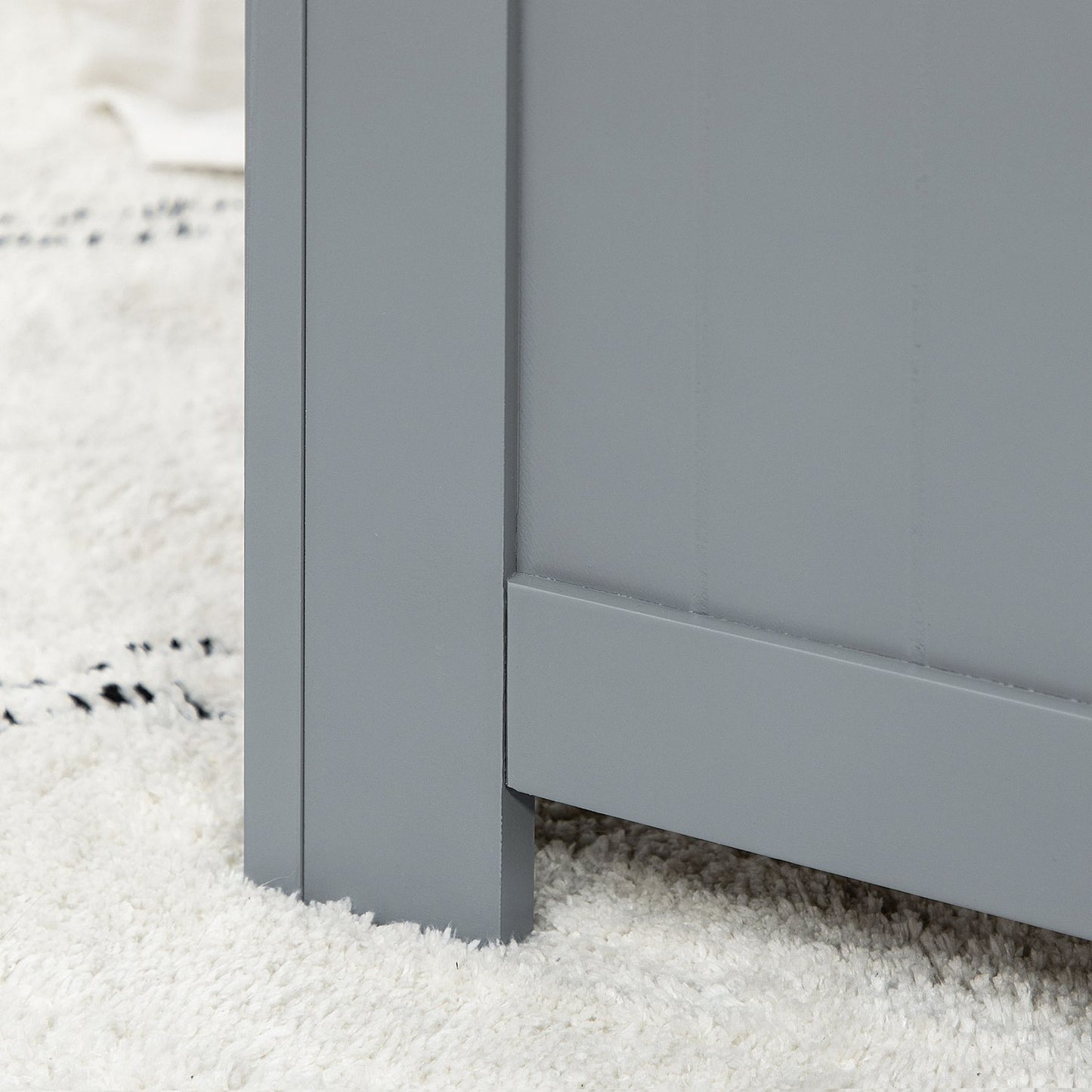 Chest versatile storage box - wood, grey, 81x40x46 cm