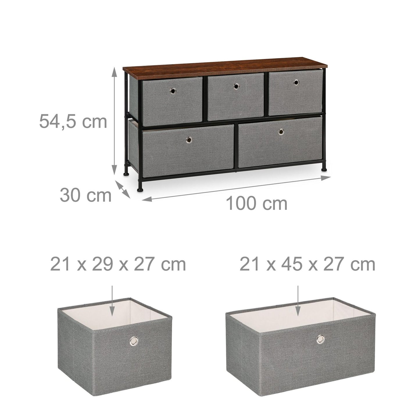Chest of 5 drawers