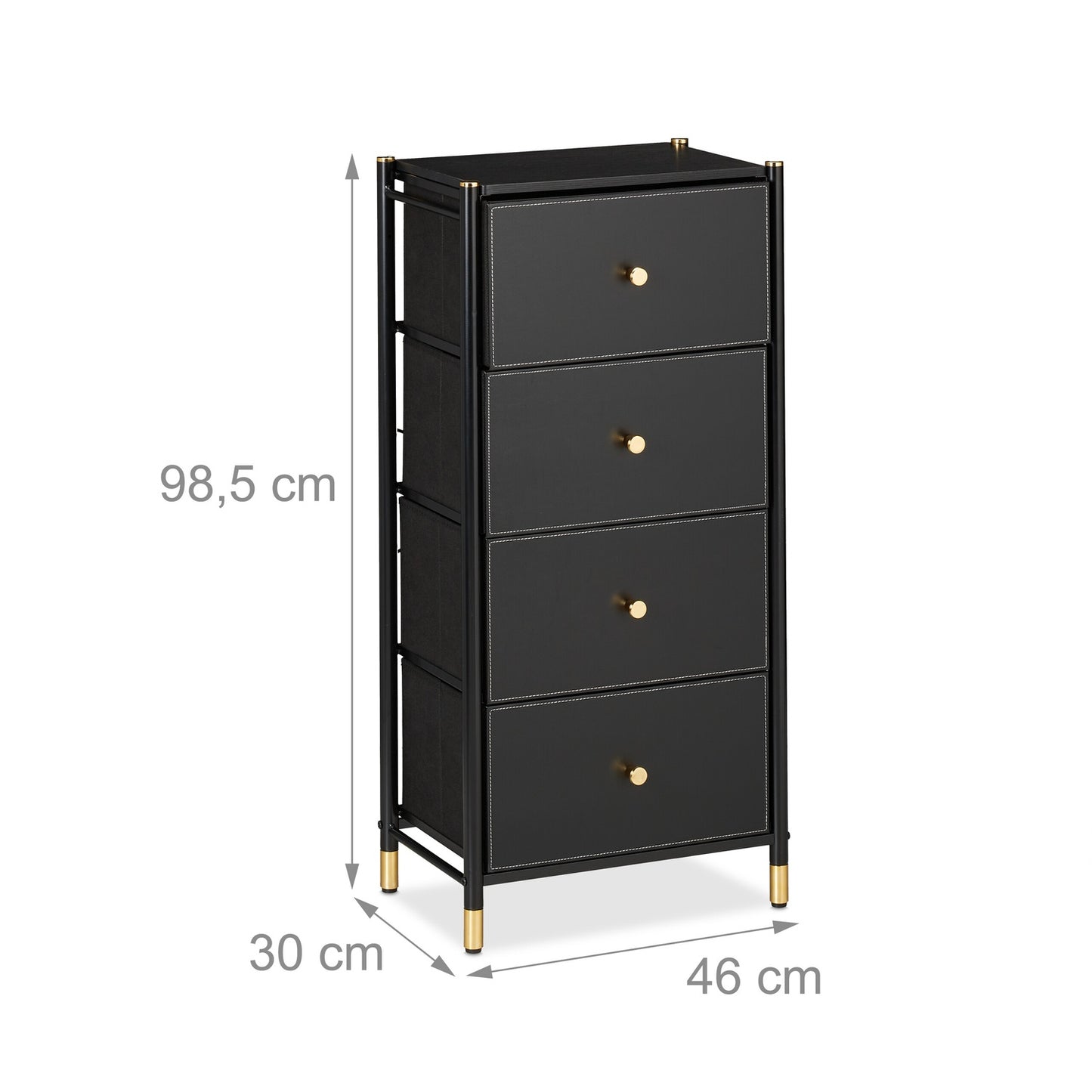 Chest of Drawers with 4 Spacious Compartments