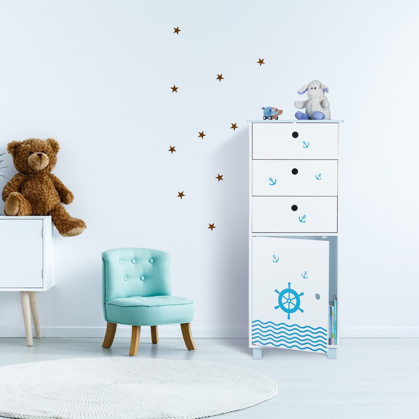 Chest of drawers children 3 drawers