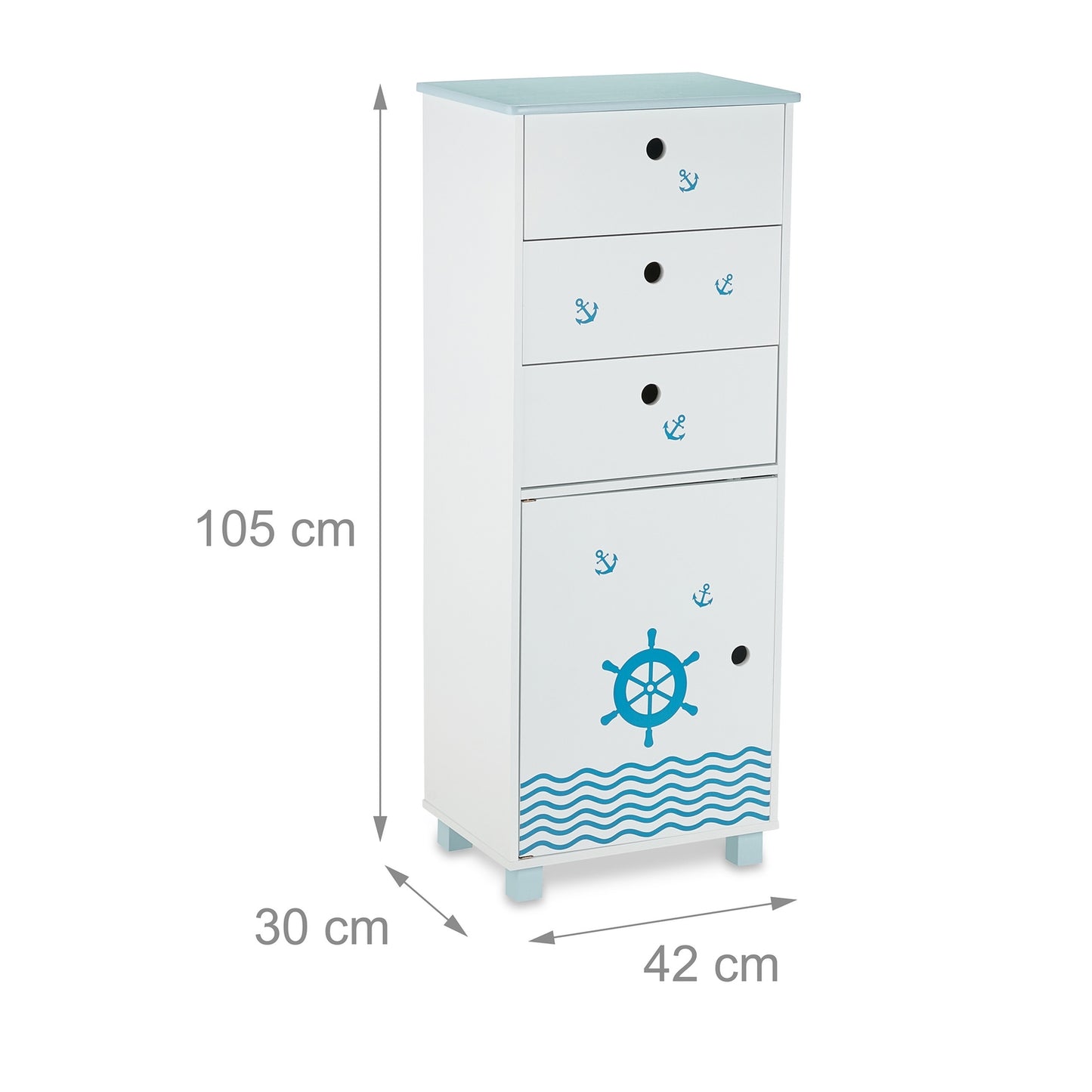 Chest of drawers children 3 drawers