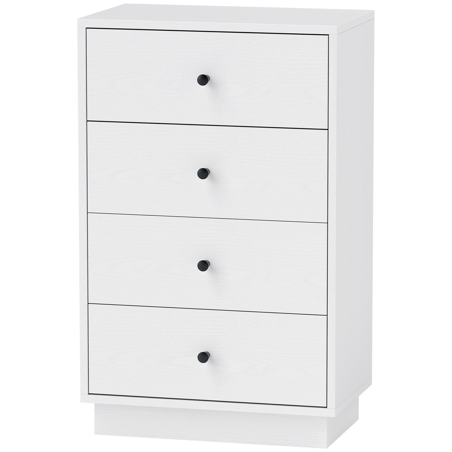 White wooden chest of drawers - Modern storage cabinet
