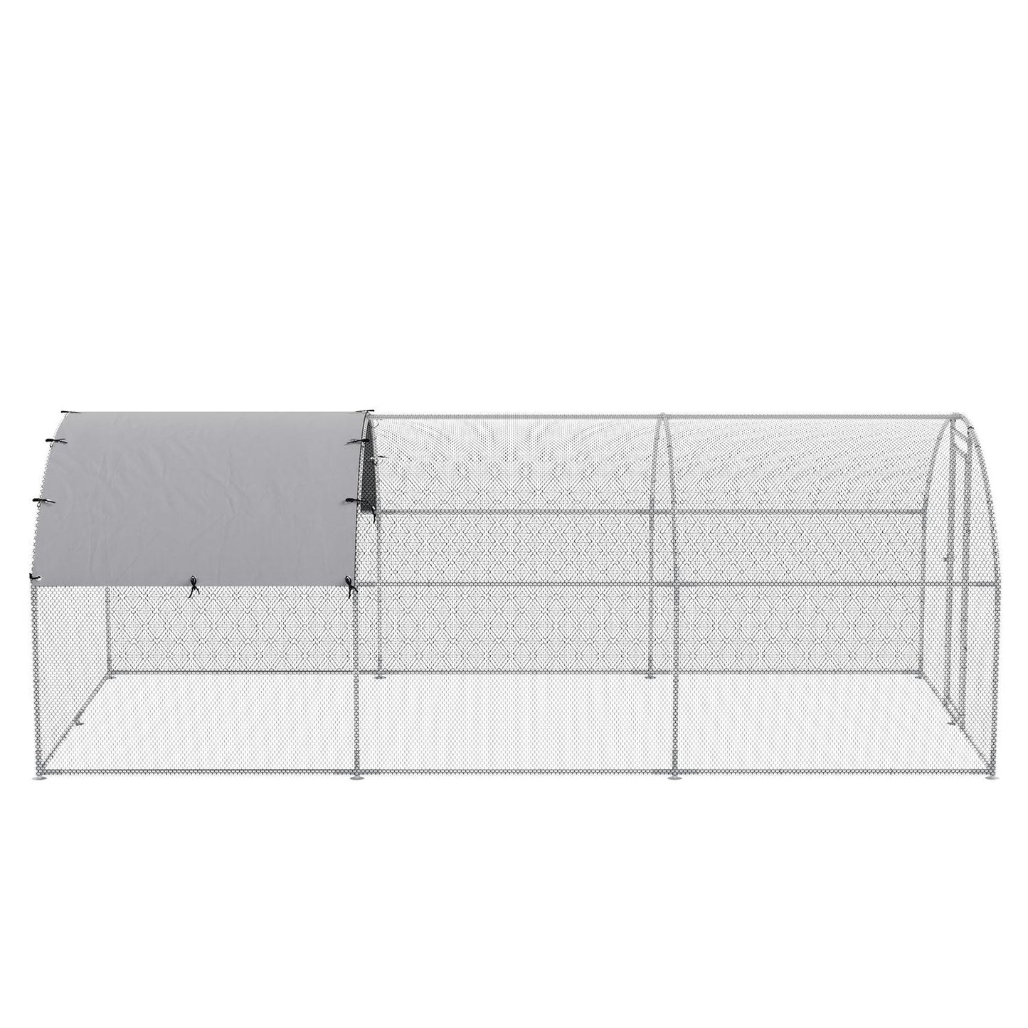 Large outdoor hen house for 12-18 hens with canopy