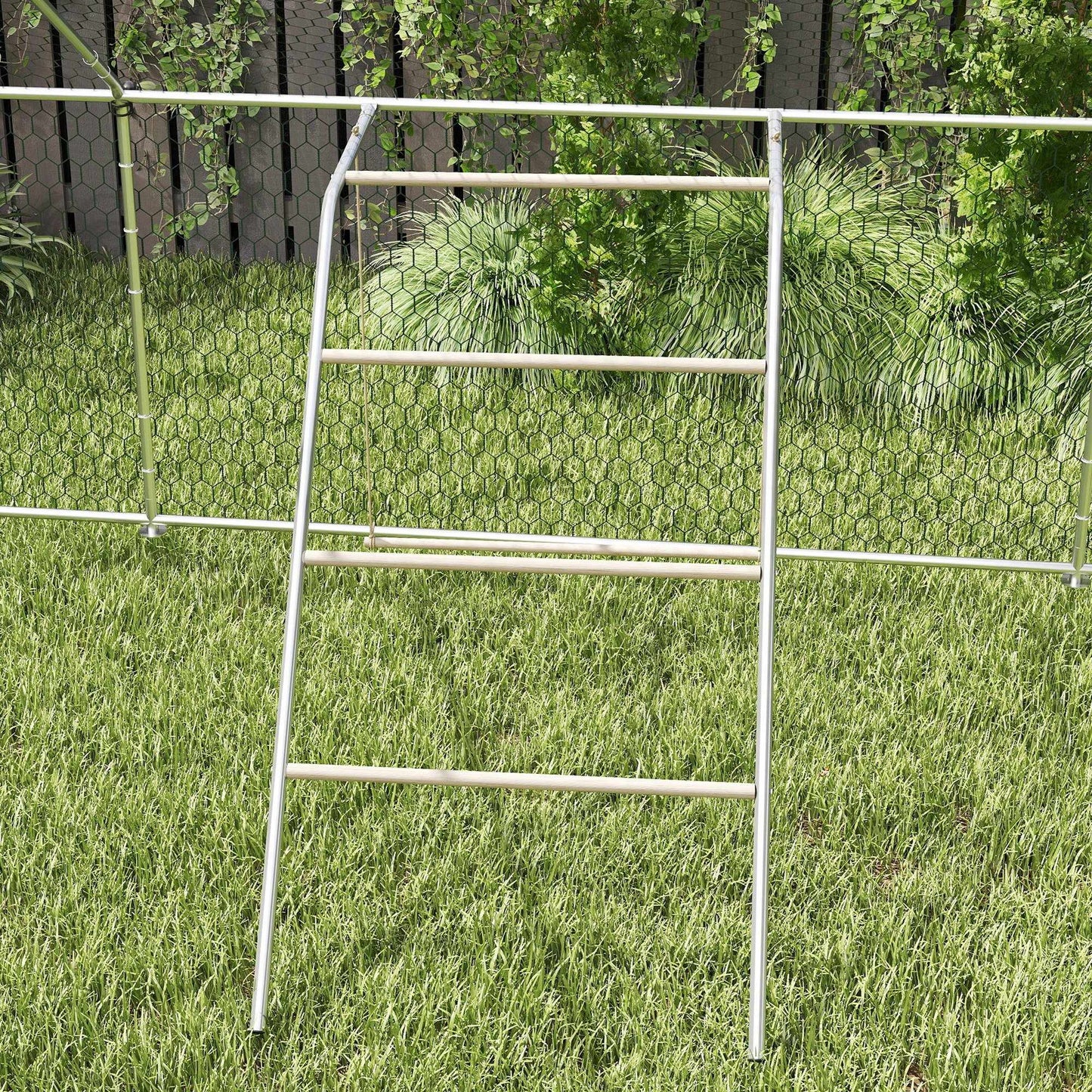 Chicken Playground with Adjustable Swing, 4 Perches, 82x150x110 cm