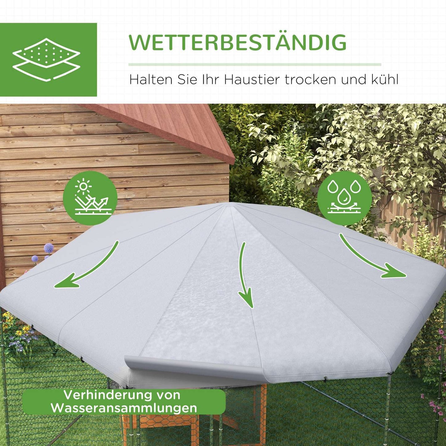 Steel chicken house with lid, door, for 10-15 chickens