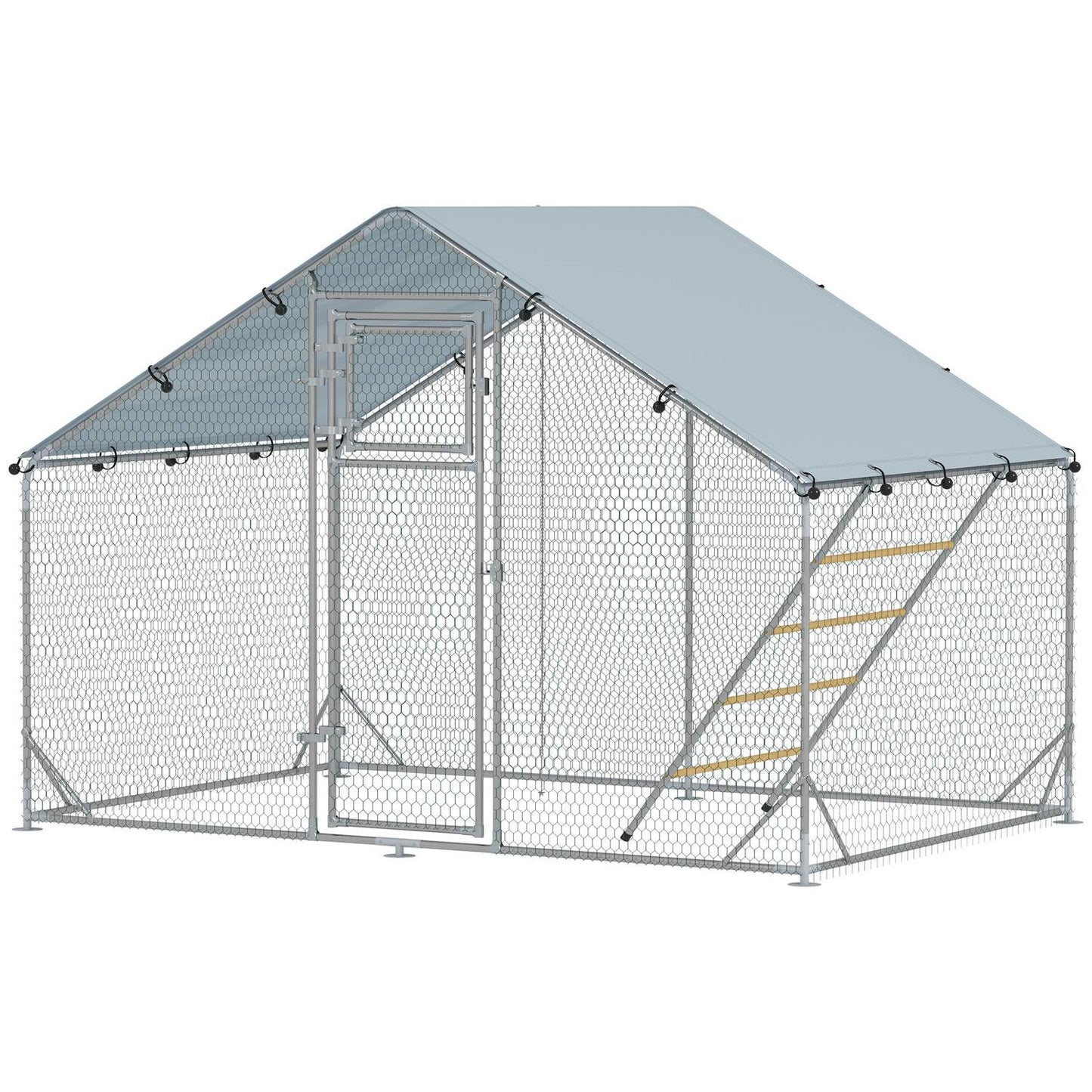 Chicken Coop steel enclosure, 300x200x195 cm, UV coating