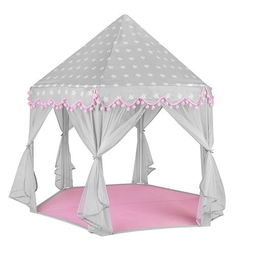 Children&#39;s tent gray and pink Kruzzel 23476