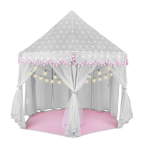 Children&#39;s tent gray and pink Kruzzel 23476