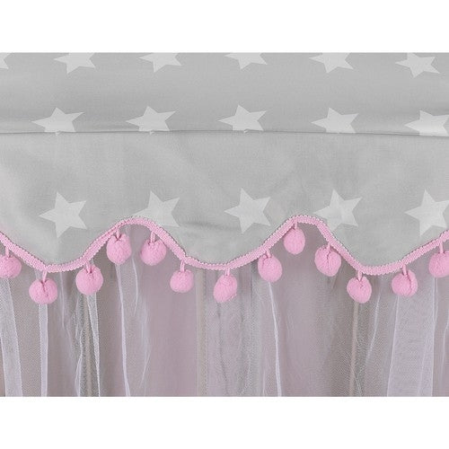 Children&#39;s tent gray and pink Kruzzel 23476