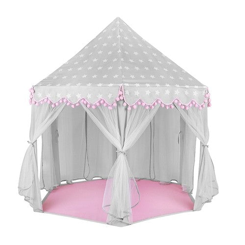 Children&#39;s tent gray and pink Kruzzel 23476