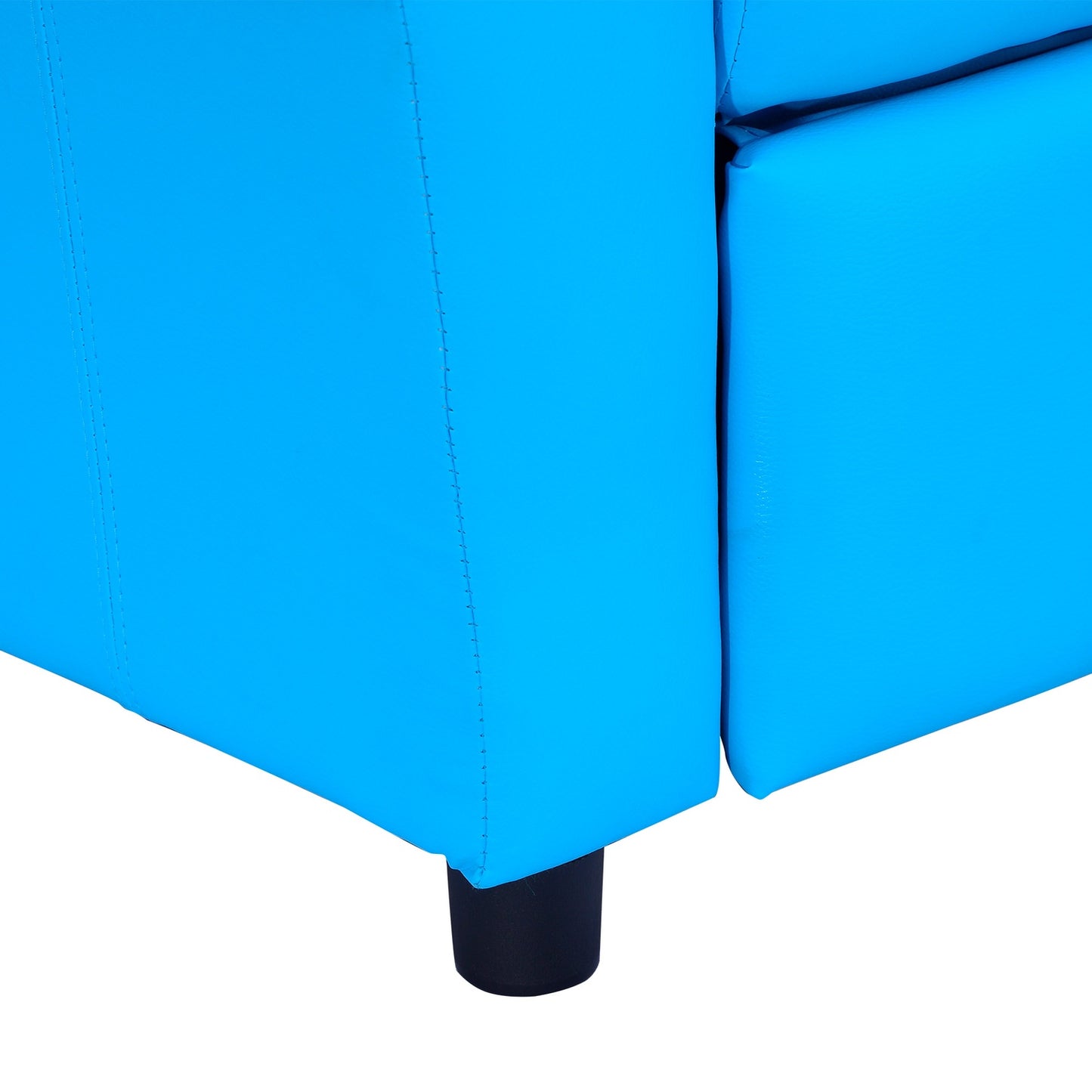 Armchair for children with cup holder, blue - 62x52x69 Cm