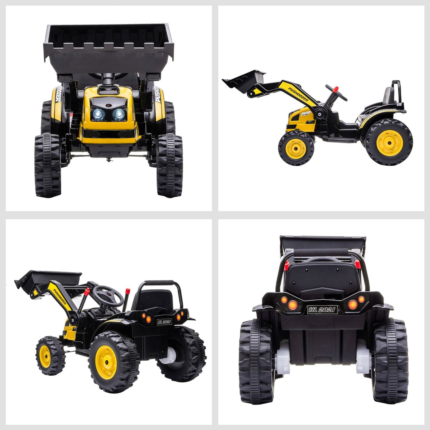 Electric excavator for kids with music, ages 3-5