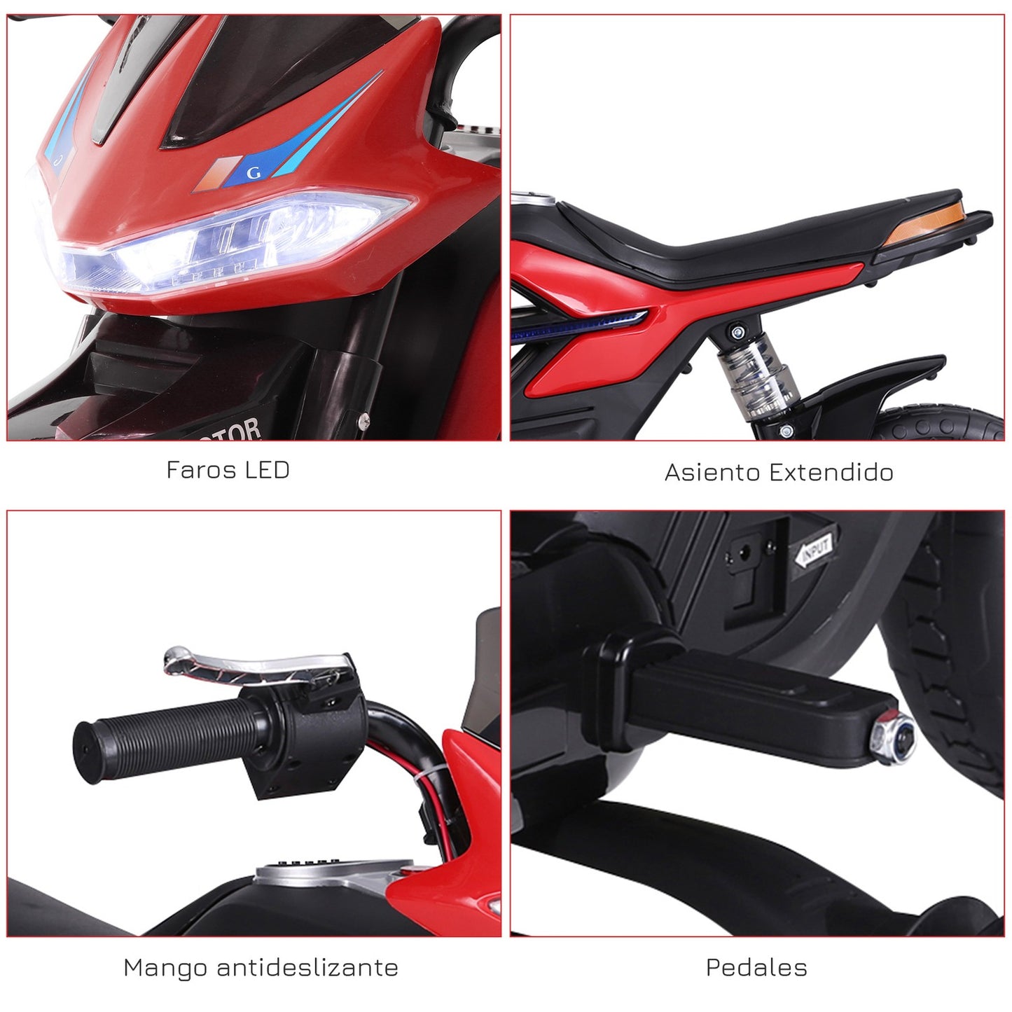 Electric motorcycle for children - light, music, 3 km/h, 3-6 years