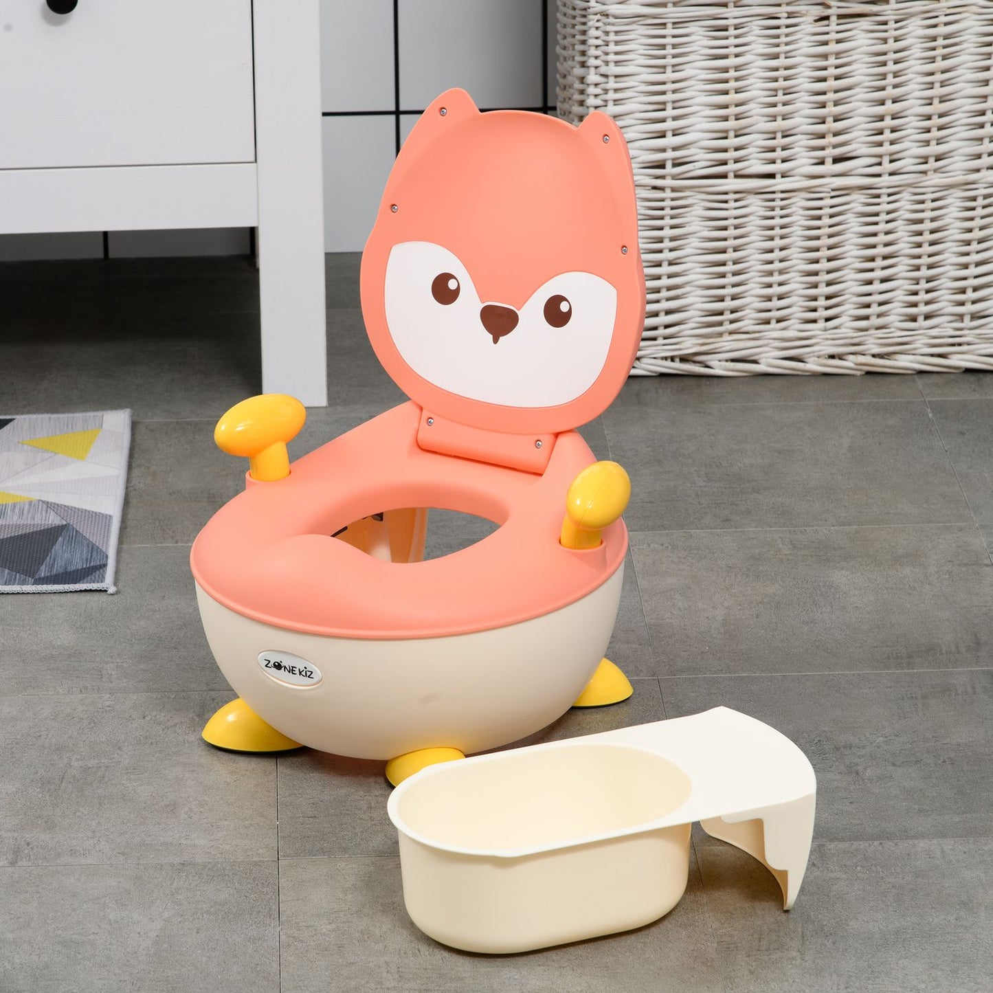 Fox Design Baby potty chair, non-slip, foldable cover, 6M+