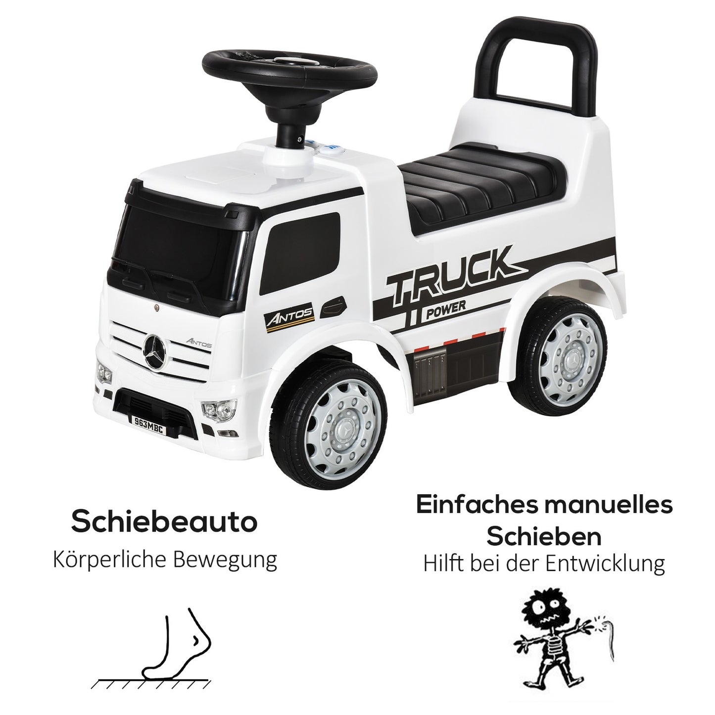 Driving car truck style with light, for 12-36 months
