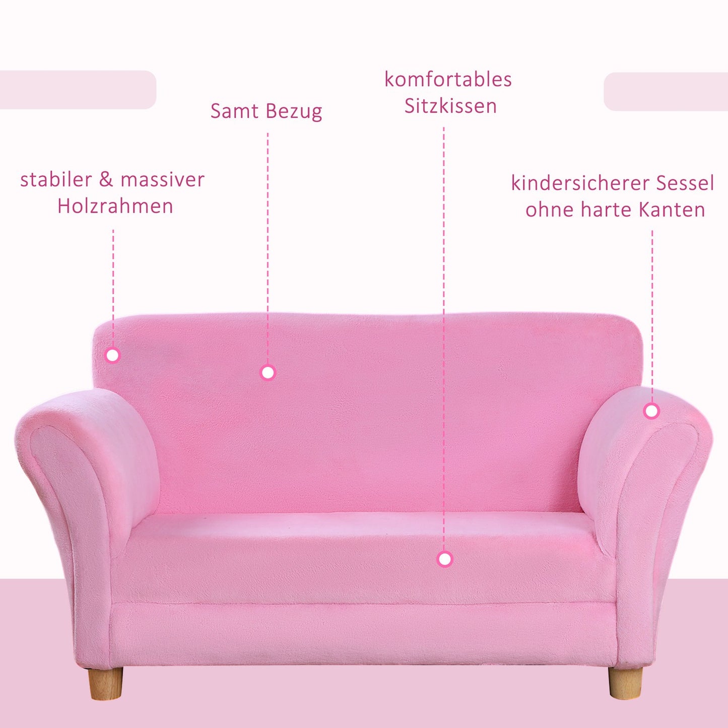 Strawberry armchair & sofa for children - Soft, cozy design