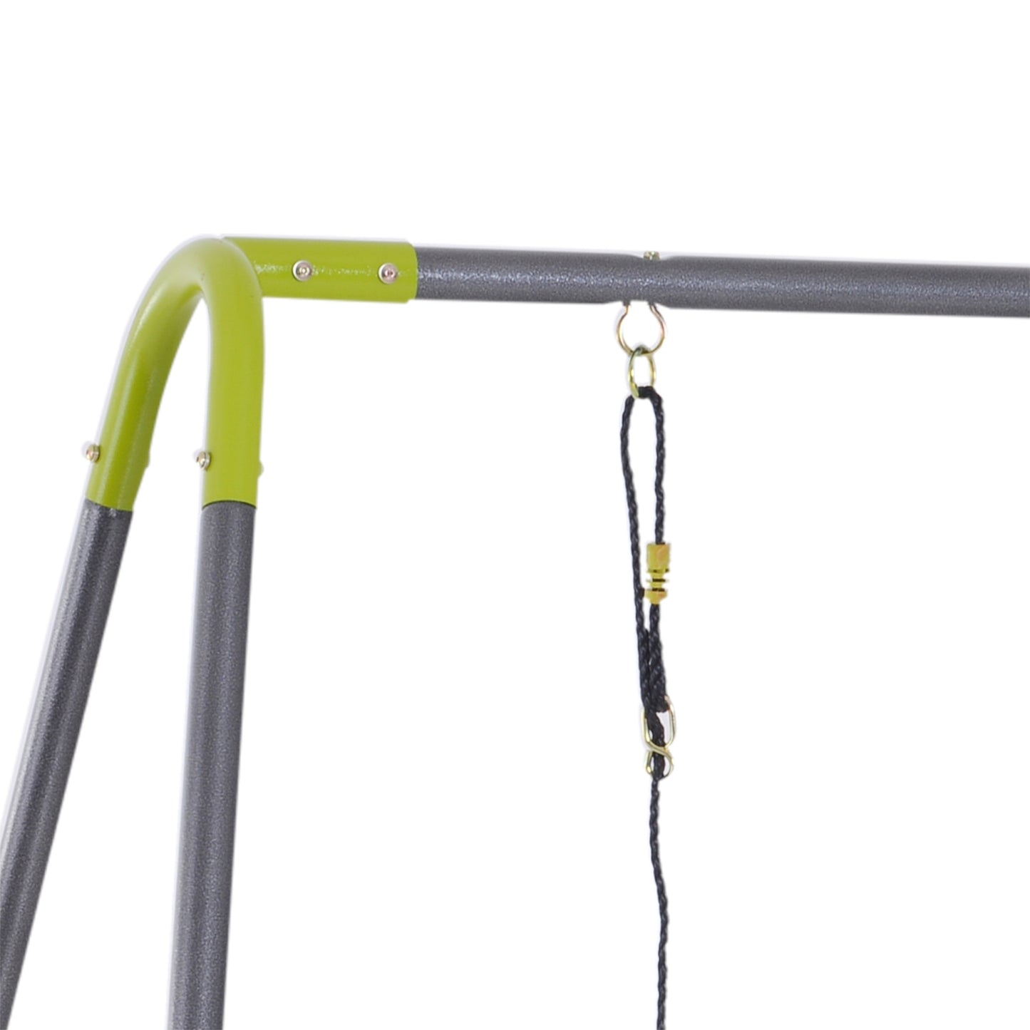 Double children's swings with metal frame, for 3-10 years