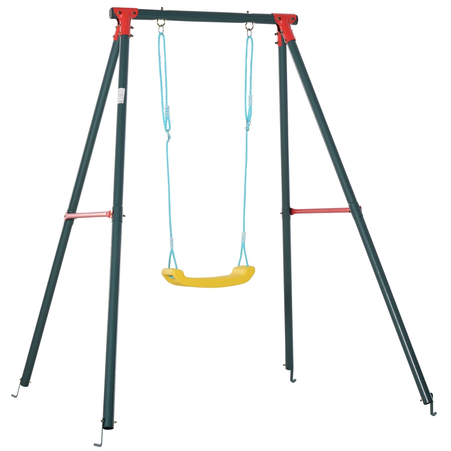Metal swing for children for ages 6–12, 155x160x180 cm