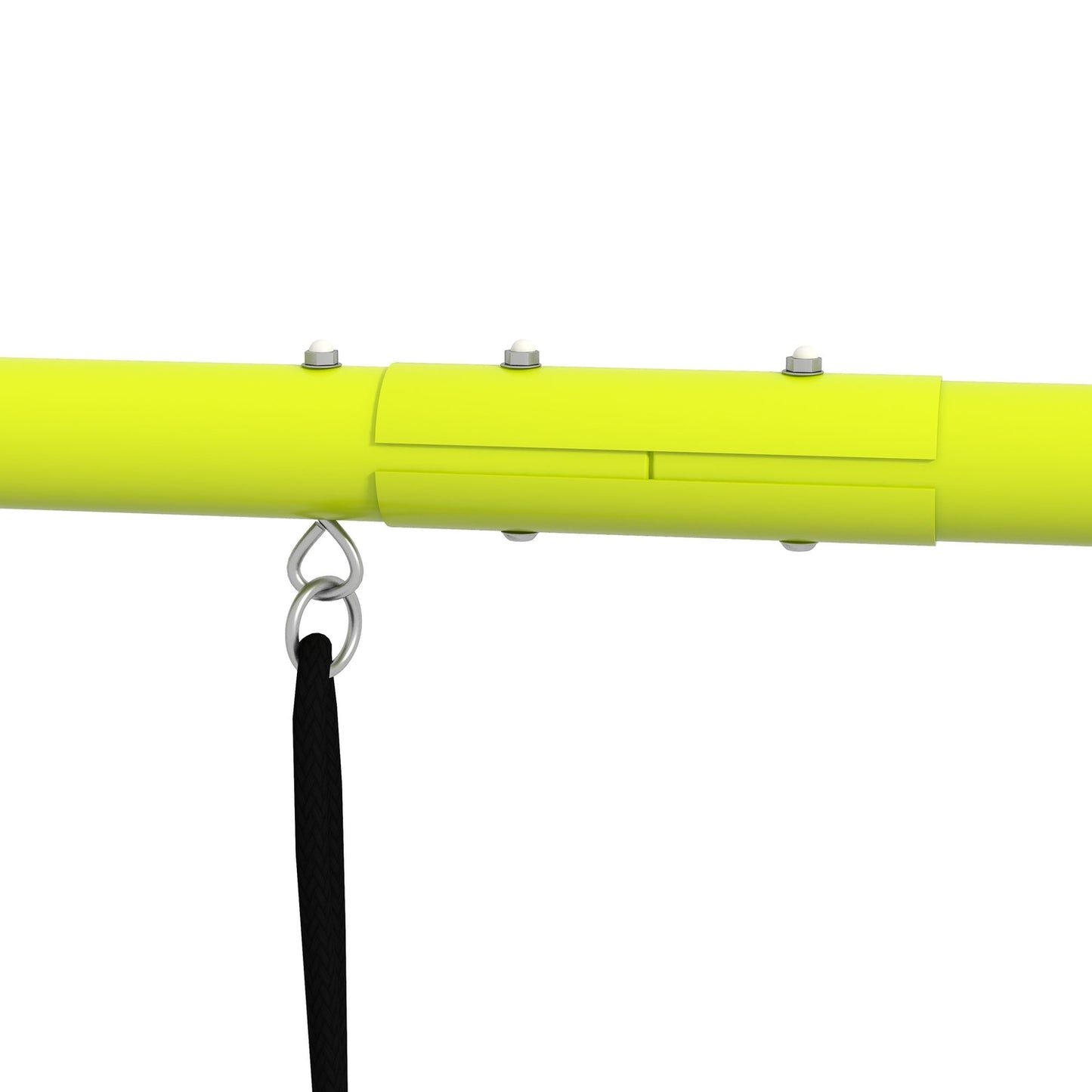 Swing for children with climbing net and ladder - Green