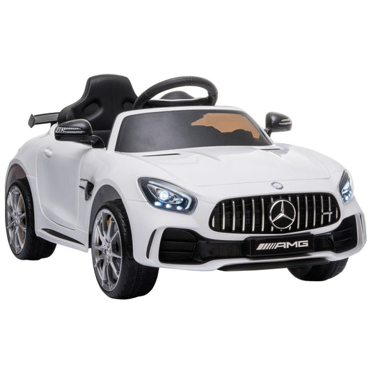 Electric ride-on car for children with remote control, lights and music