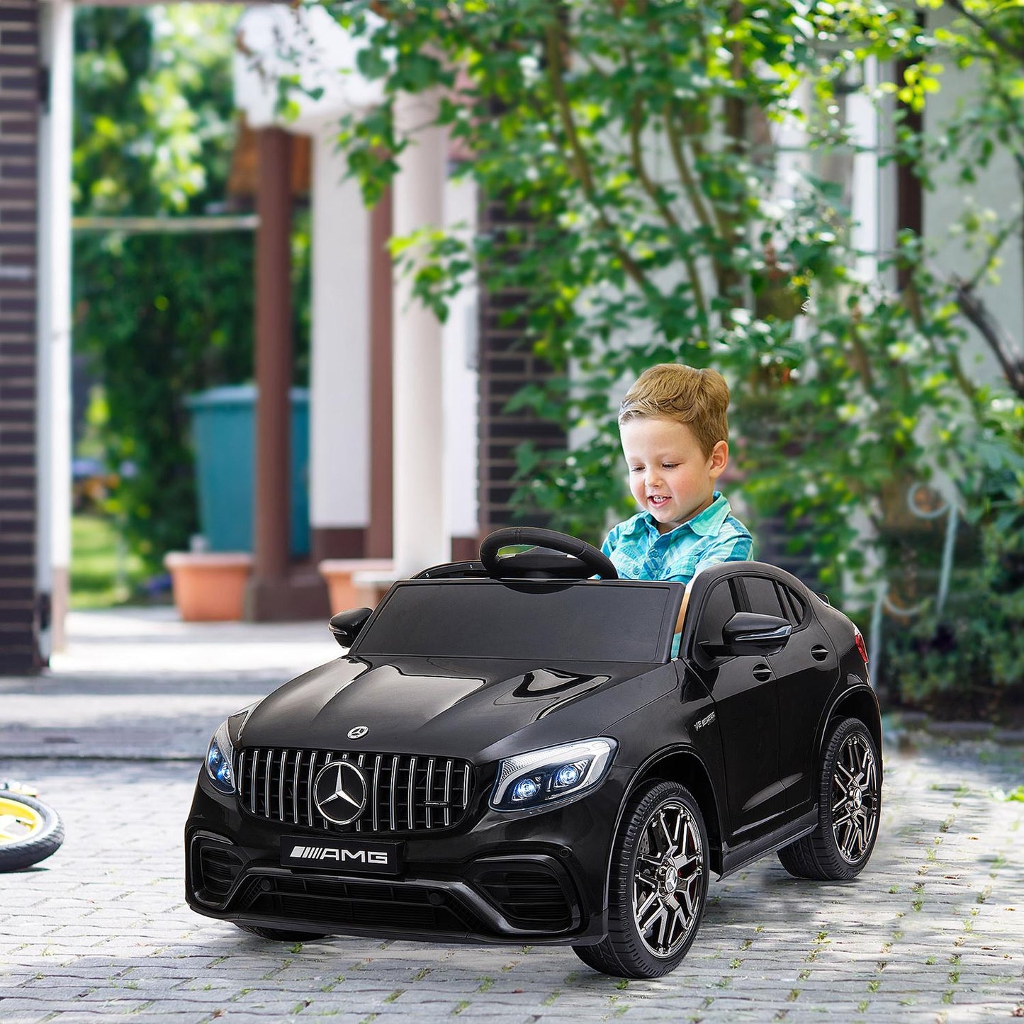 Electric Mercedes-Benz GLA45 passenger car with remote control