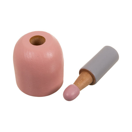 Children's 17-Piece Wooden Cosmetic Set with Bag