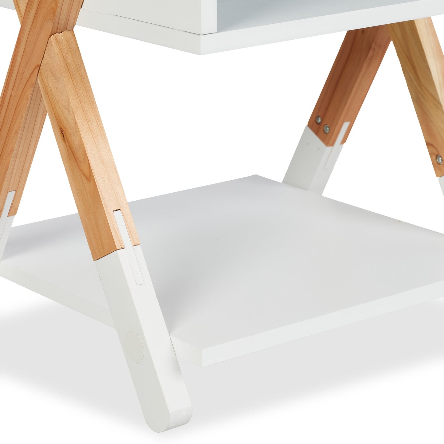 Children's Bedside Table with Open Shelf