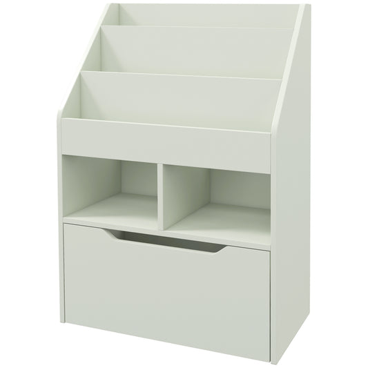 Children's Bookshelf with Drawer, 60 x 30 x 90 cm, Green
