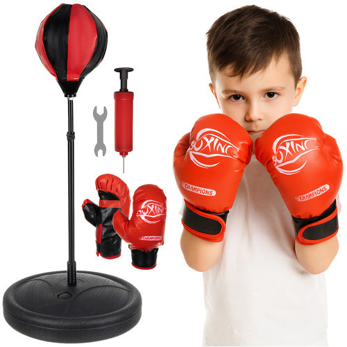 Children's Boxing Set, Punching Bag & Gloves, Adjustable