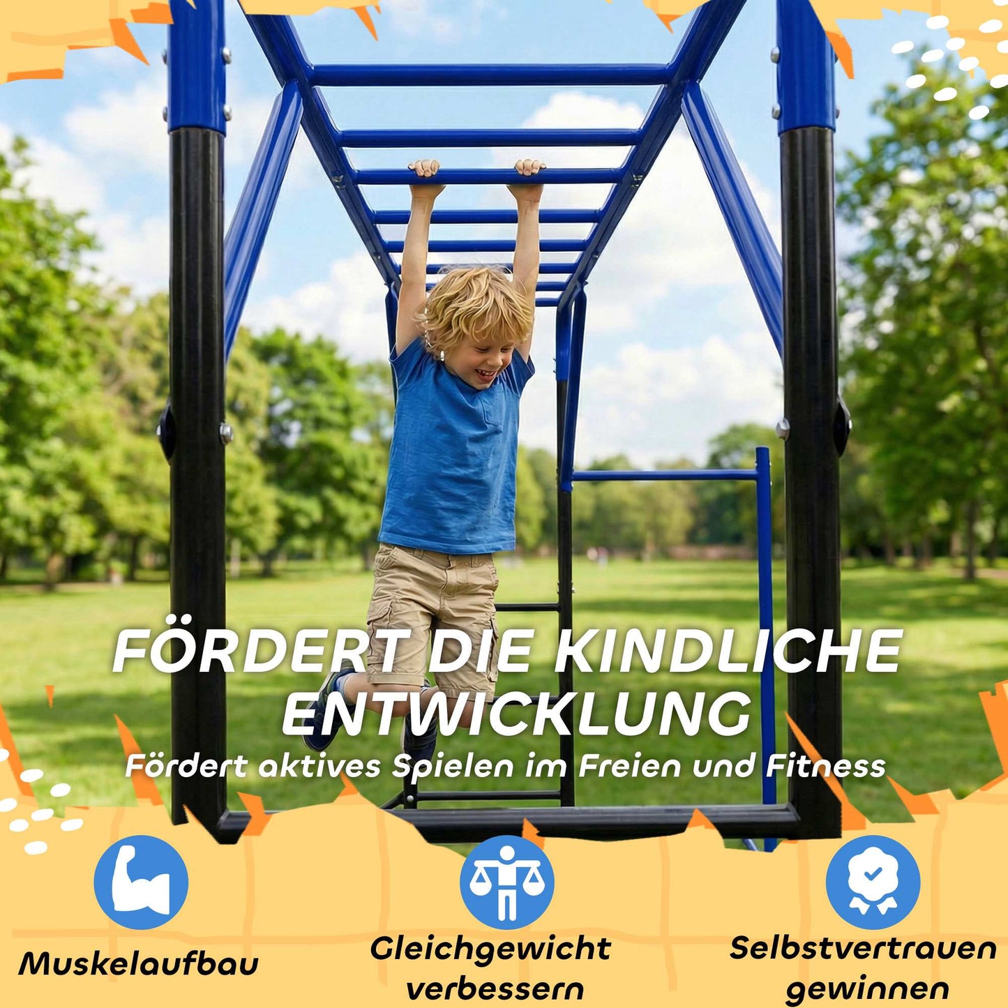 Children's Climbing Tower, Weatherproof Steel, Ages 3-8